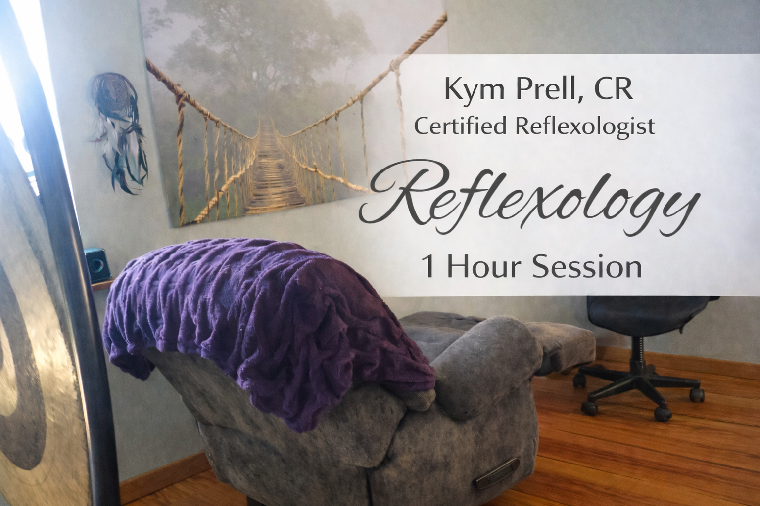 One hour reflexology session at Peaceful Acres Lavender Farm